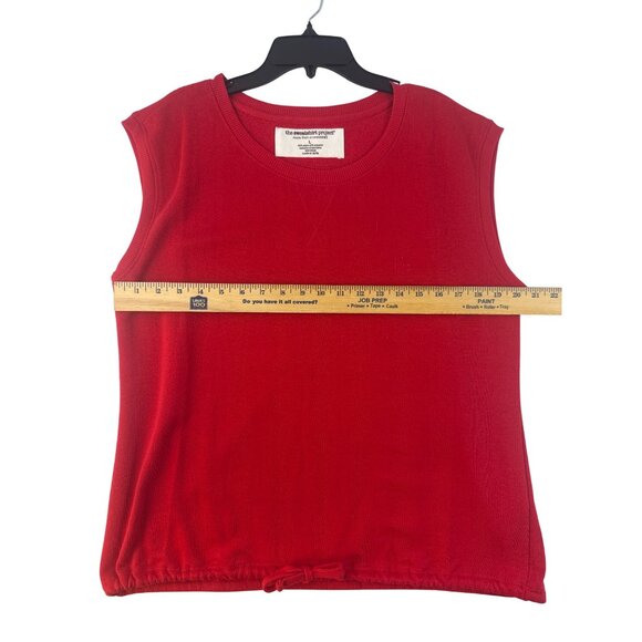 The Sweatshirt Project NWT Red Sleeveless Pullover Tank Top Large Holidays - Picture 8 of 8